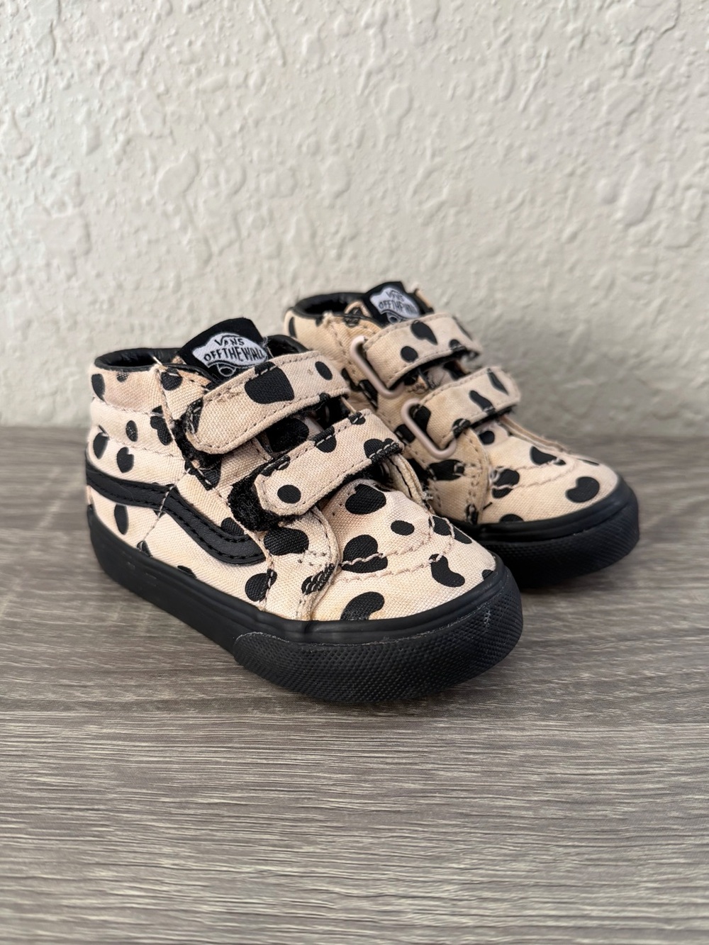 Vans Sk8-Mid Reissue V 'Cheetah Hearts Toddler Girls Size 4